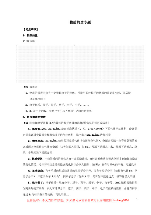 高考专题-物质的量专题