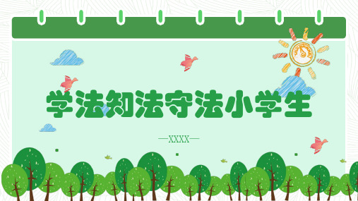 学法知法守法小学生