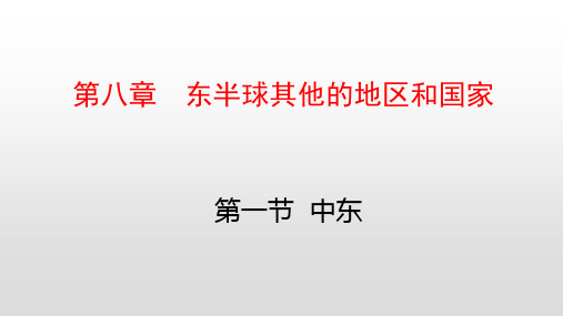 人教版七年级地理下册复习课件第八章