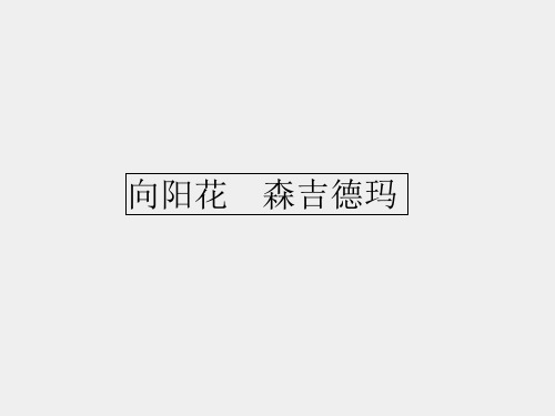 苏少版小学六年级音乐上册(简谱)向阳花  森吉德玛_课件1