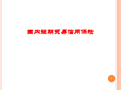 国内贸易信用保险(0724)-李解读