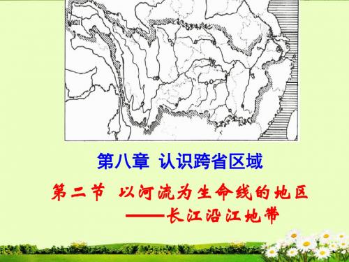 山东省八年级地理下册《8.2 以河流为生命线的地区长江沿江地带》课件(1) 新人教版
