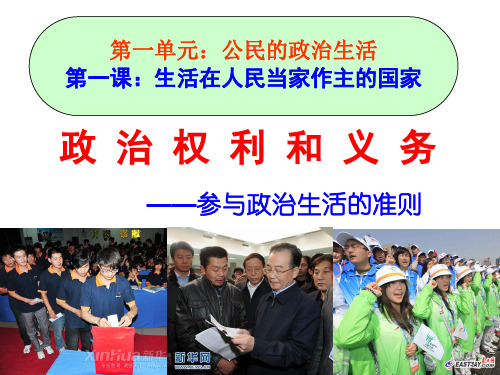 参与政治生活的基础和准则