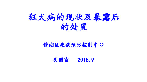 狂犬病预防控制(2018.9)