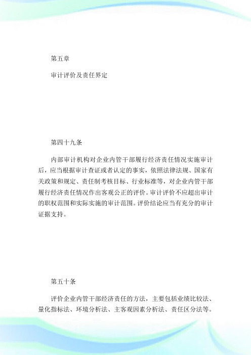 企业内部经济责任审计指南第5页-国际内审师.doc