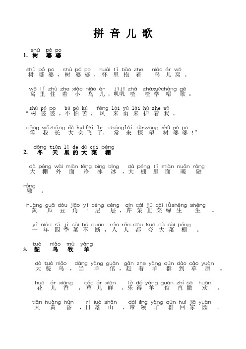 拼音儿歌(新)