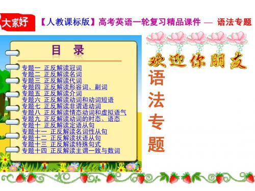 高考英语一轮复习 名词