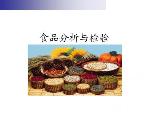 食品分析检验第二讲(第二章)2012-