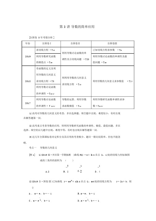 (完整word版)2020高考二轮复习导数.doc