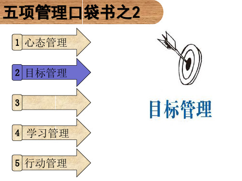 李践著--五项管理口袋书之2目标管理(图文对应版)