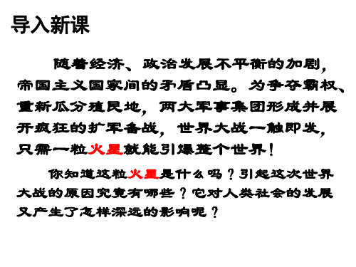 九年级历史上册 第七单元 第21课《第一次世界大战》课件 新人教版