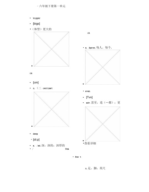 六年级上册英语单词.docx