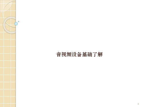 专业音视频基础知识培训课件