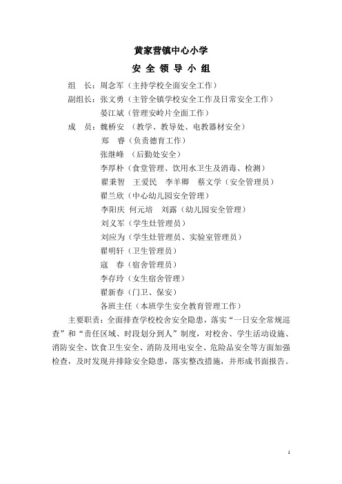 2015 安全管理机构