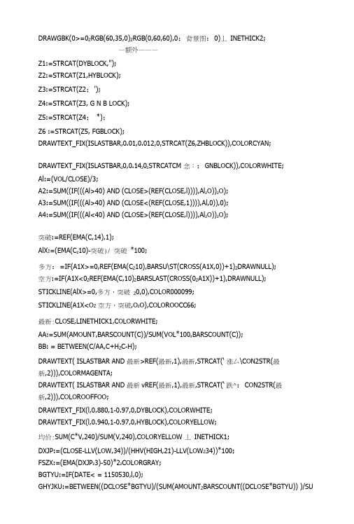 通达信经典分时主图源码指标公式.docx