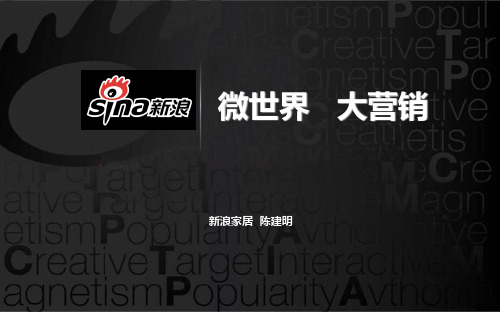 新浪微博营销讲稿精品PPT课件