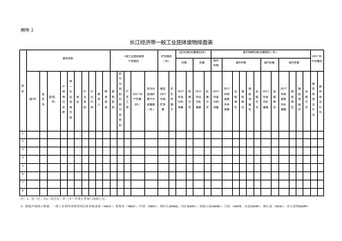 一般工业固废排查表