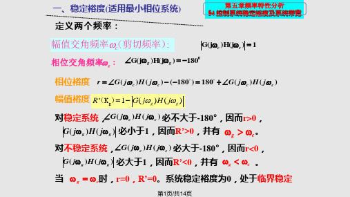 控制系统频率分析PPT课件
