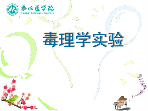 毒理学实验讲解