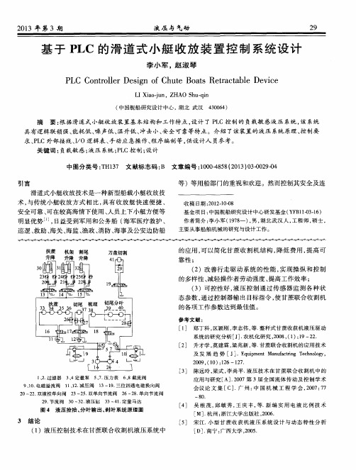 基于PLC的滑道式小艇收放装置控制系统设计