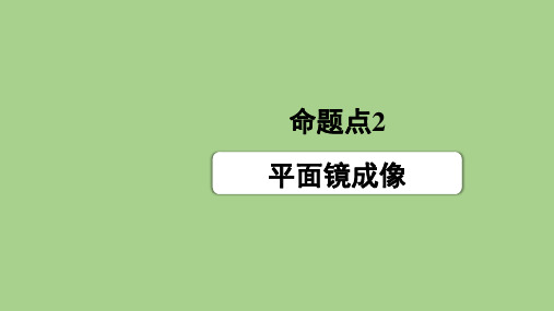 2021年山西省物理中考专题复习--光现象-命题点2--平面镜成像