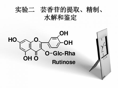 芸香苷的提取、精制、水解和鉴定