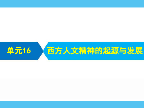西方人文精神的起源与发展