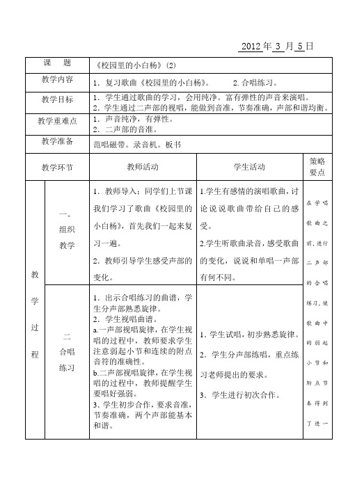 校园里的小白杨(2)