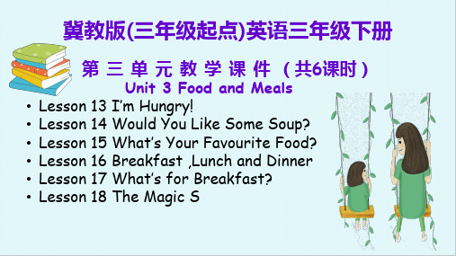 2020冀教版(三起)英语三年级下册unit3第三单元教学课件 共6课时 Food and Meals