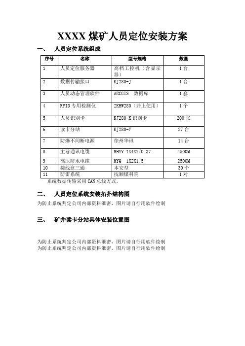 模板人员定位系统安装方案