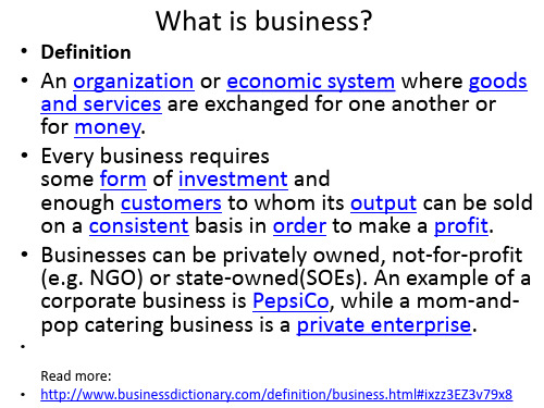 What is business