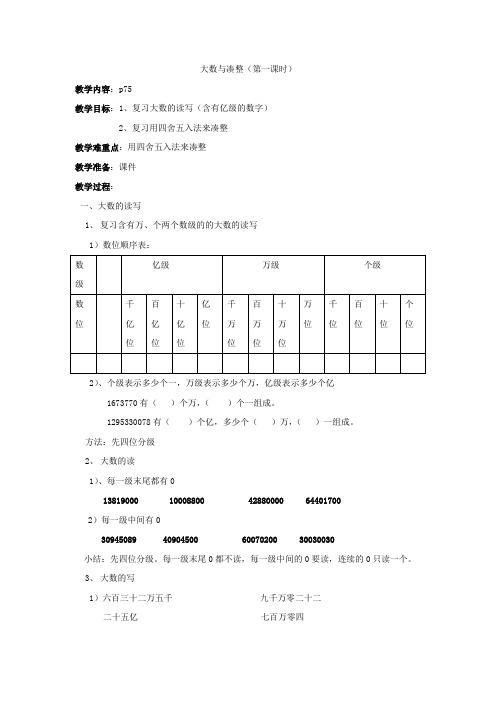 6.1 大数与凑整