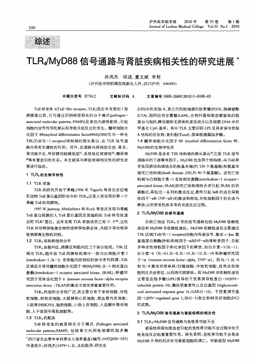 TLR4／MyD88信号通路与肾脏疾病相关性的研究进展