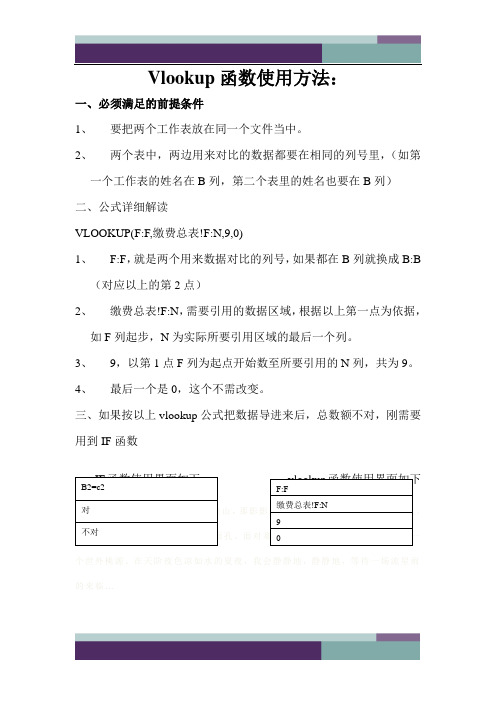 Vlook函数使用方法