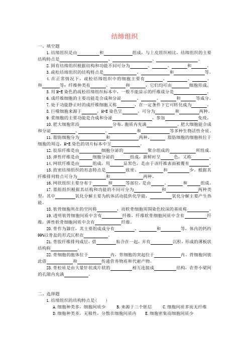 2. 结缔组织