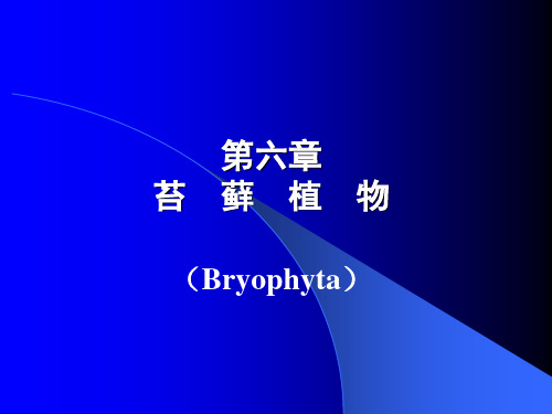 第3章苔藓植物