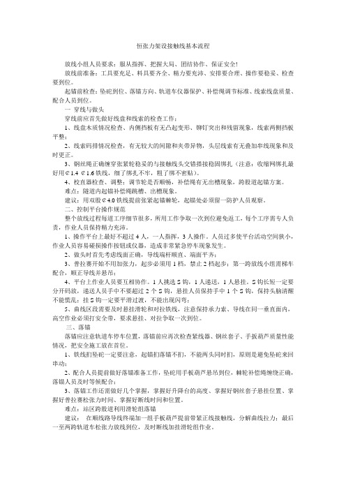 _动车论坛_恒张力架设接触线基本流程