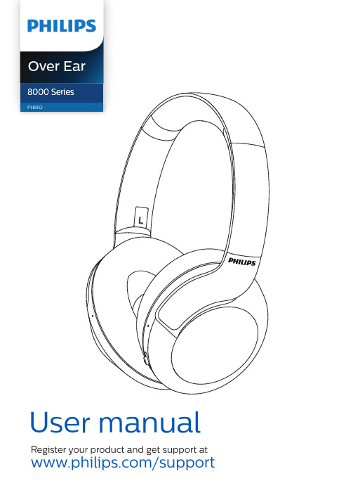 Philips 8000 Series Over Ear PH802 用户手册说明书