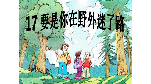 二年级下册《要是你在野外迷了路》PPT课件部编版