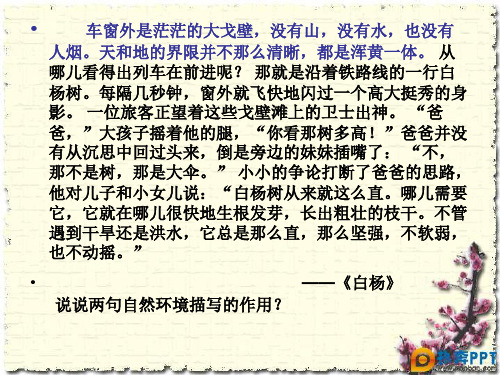 曹文轩《草房子》节选总结