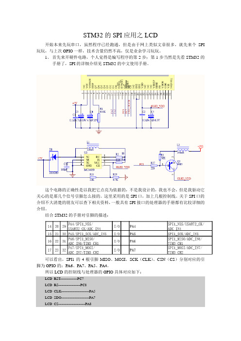 STM32的SPI应用之LCD
