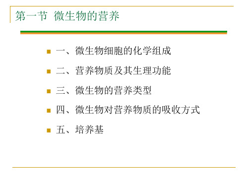 第四章微生物的营养与生长_PPT幻灯片