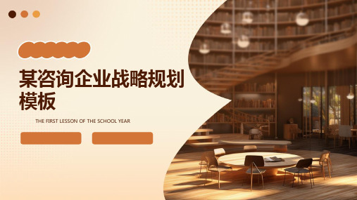 某咨询企业战略规划模板