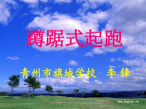蹲踞式起跑修改_李锋