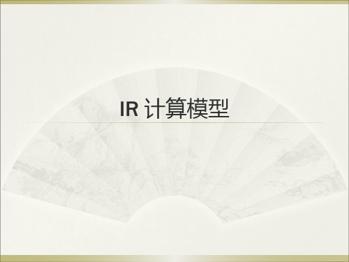 IR 计算模型