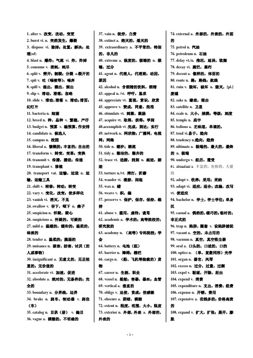 四六级单词(高频)