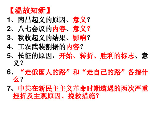 人教版高中历史必修一课件：16课抗日战争 课件 (共29张PPT)
