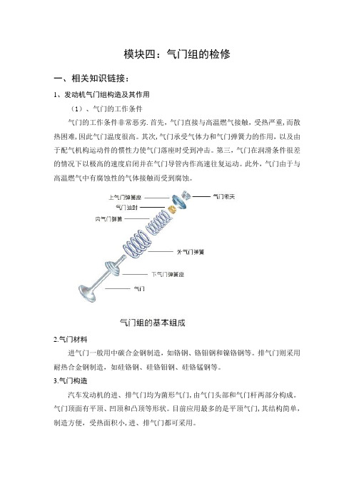 气门组的检修