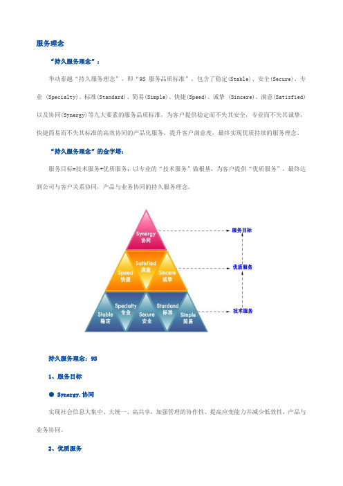 公司服务理念模板