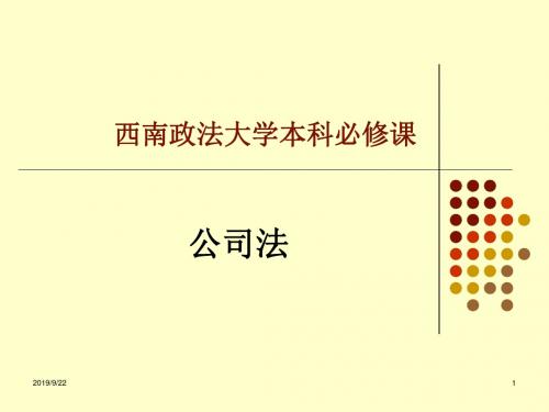 西南政法大学本科必修课